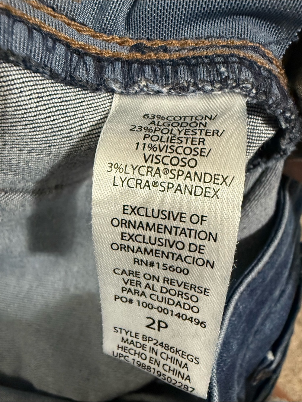 Democracy Women’s Double Layer Fray Hem Stud Jeans 2P - Picture 6 of 9
